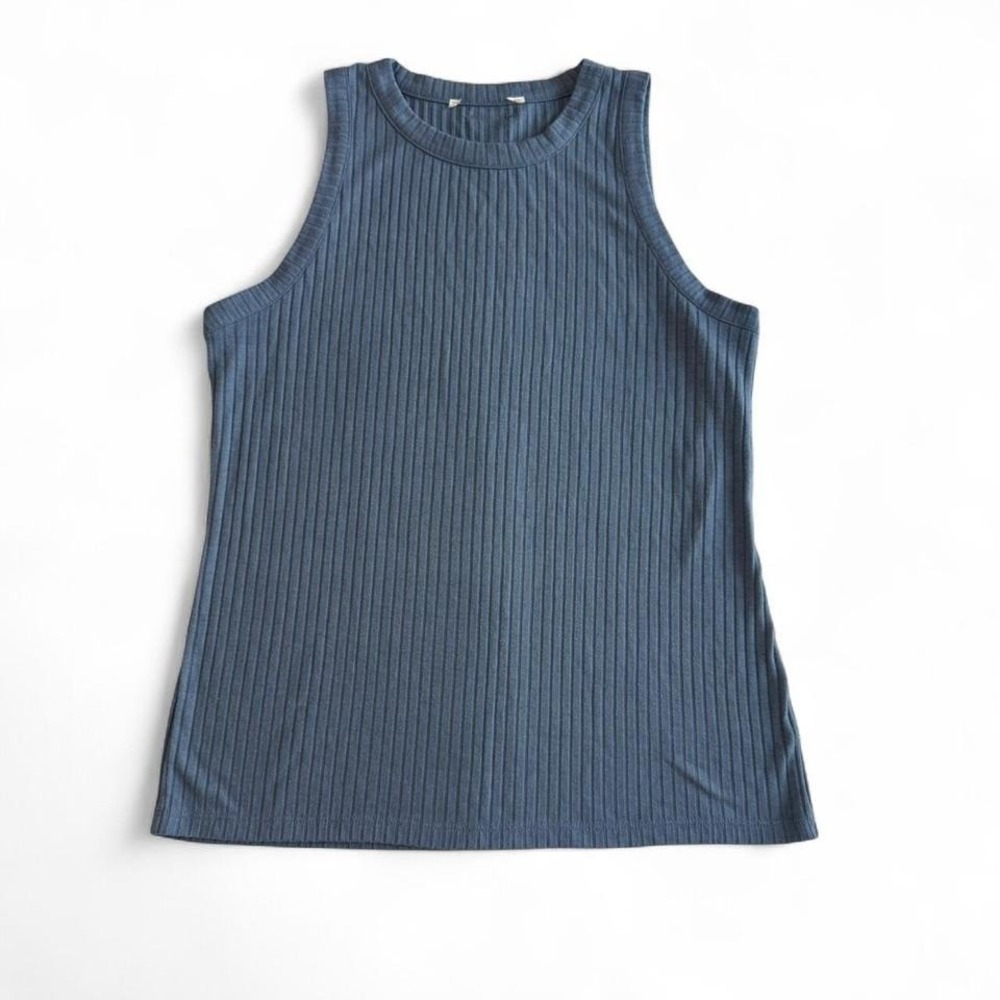 Michael Kors Ribbed Tank‎ Top – Dusty Blue – Size Approx XS-S (Tags Removed)
